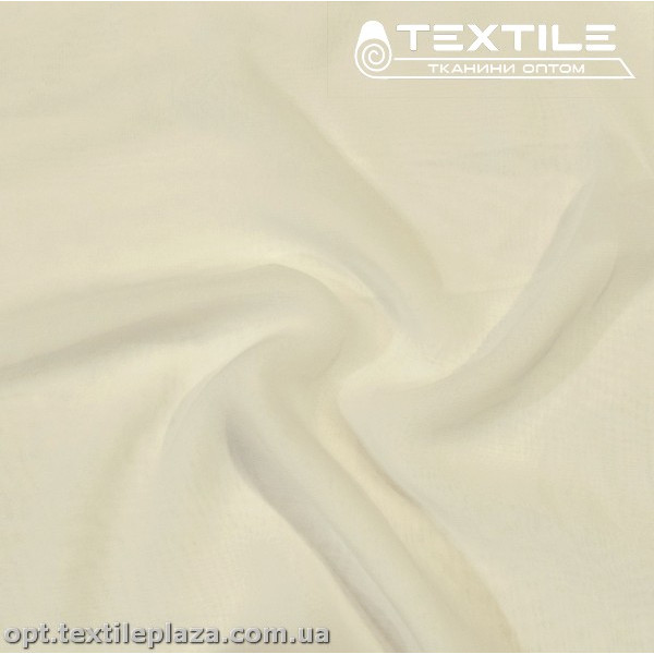 Шифон однотонный 4107C2 молочный