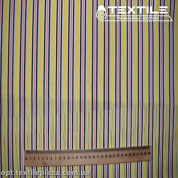 Шифон цветной 3166D4C2 Dobby полоска, желтый