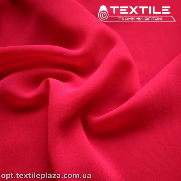 Шифон однотонный 2223C5 вишнево-красный