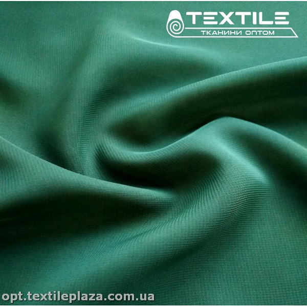 Шифон однотонный 3705C8 темно-зеленый
