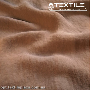 Шифон крэш однотонный 2697C30 Жоржет Peach мокко