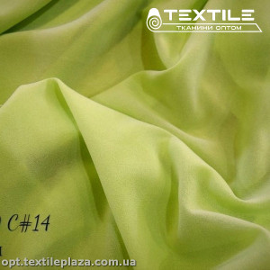 Креп шифон однотонный 3929C14 лимонно-желтый