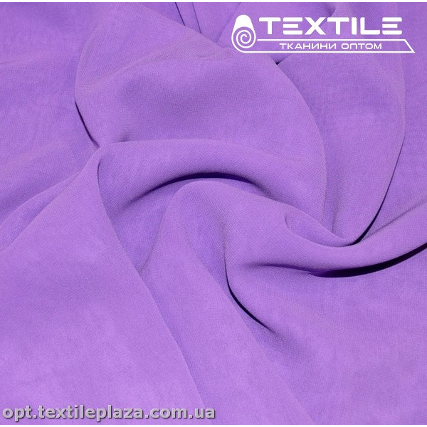 Шифон однотонный 4476C1 ярко-сиреневый