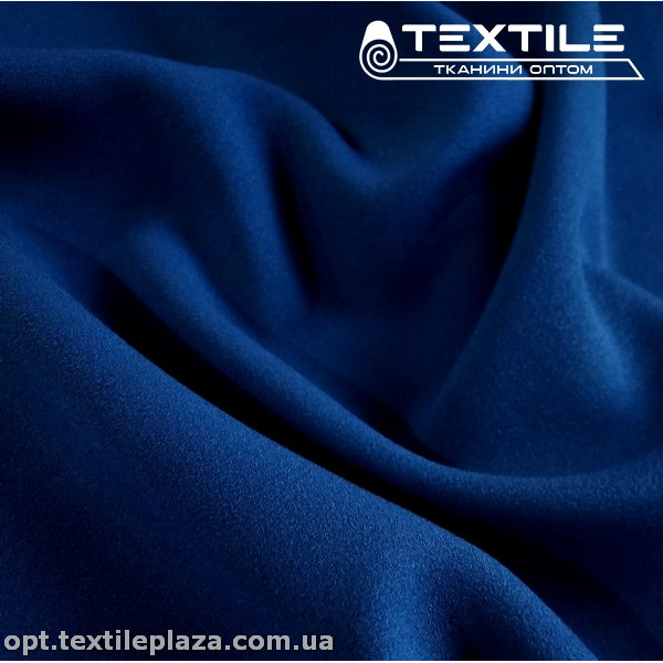 Креп шифон однотонный 2183C70 темно-голубой