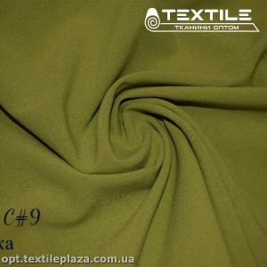 Креп шифон однотонный 11366C9 пыльно-горчичный