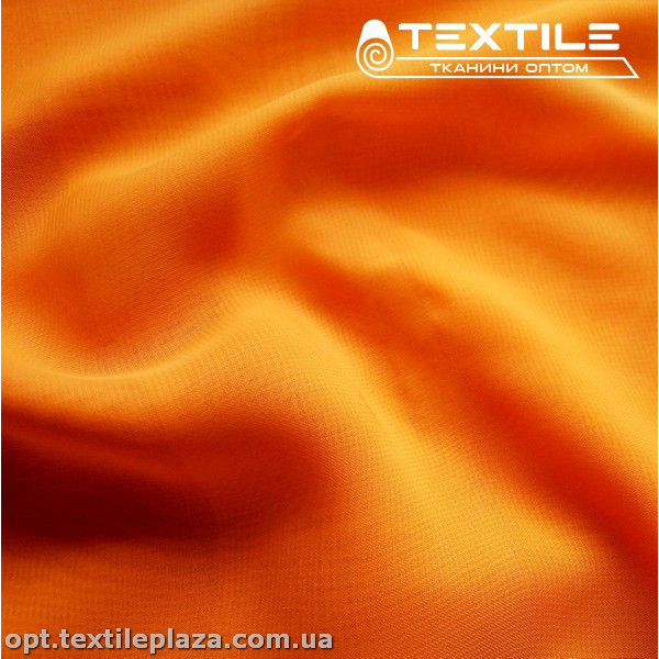 Шифон однотонный 10750C27 неоново-оранжевый