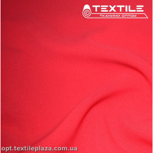 Креп шифон однотонный 2301C15 неоново-коралловый