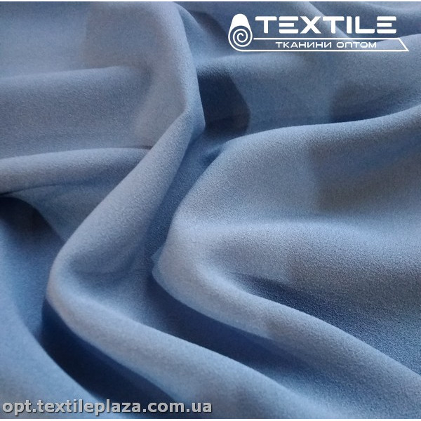 Креп шифон однотонный 3198C13 пыльно-голубой