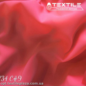 Шифон стрейчевый однотонный 11424C9 неоново-розовый