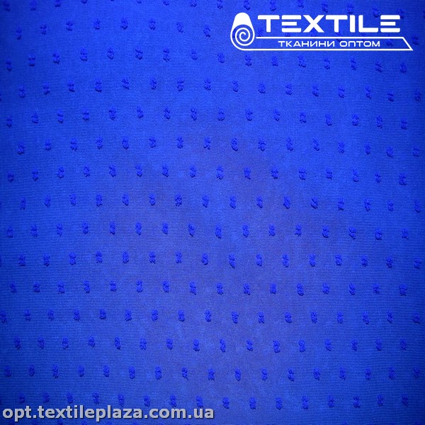 Шифон жаккард однотонный 3200C5 Uragiri dott точки, электрик