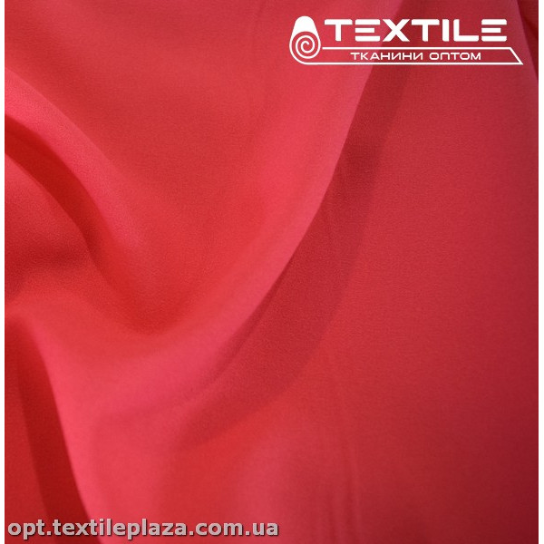Креп шифон однотонный 2301C17 насыщенно-розовый