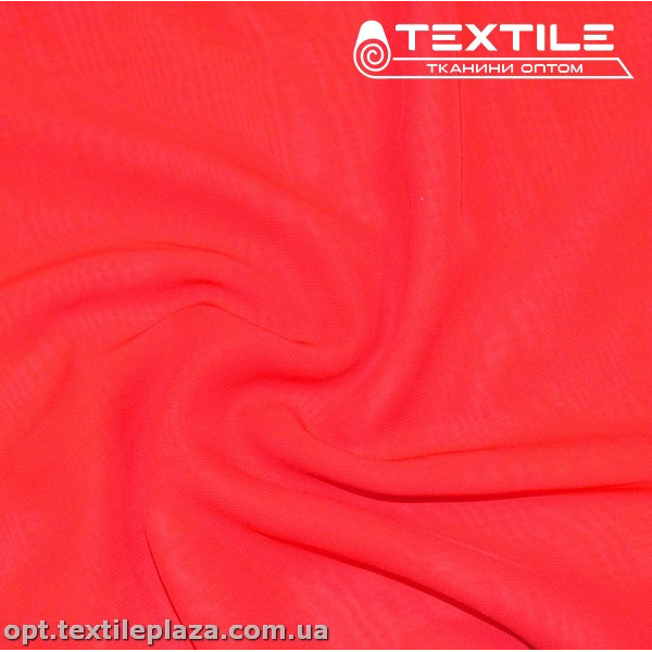 Шифон однотонный 4107C5 красный