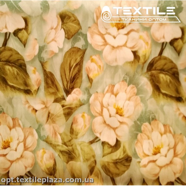 Шифон цветной 3822D1C1 бежевые, мятный