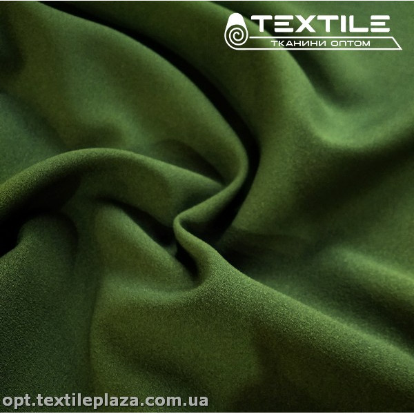 Креп шифон однотонный 3198C19 оливковый