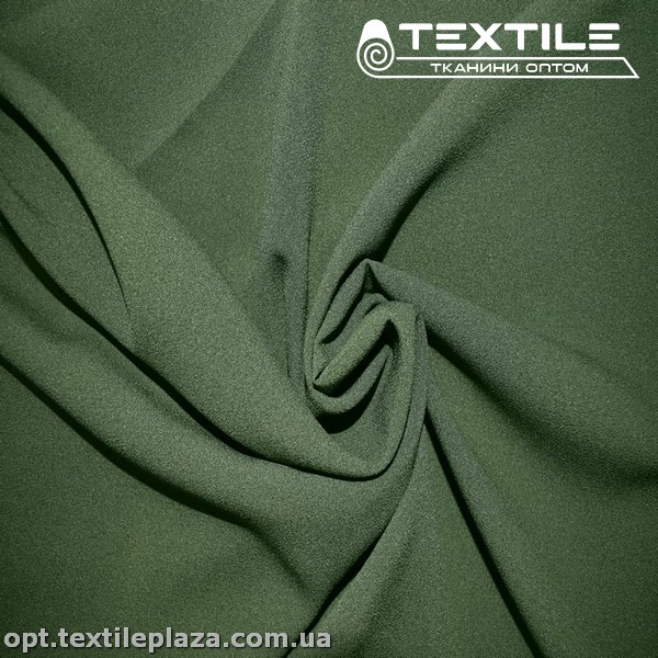 Креп шифон однотонный 3445C18 хаки