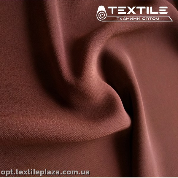 Шифон однотонный 19157C17 коричневый