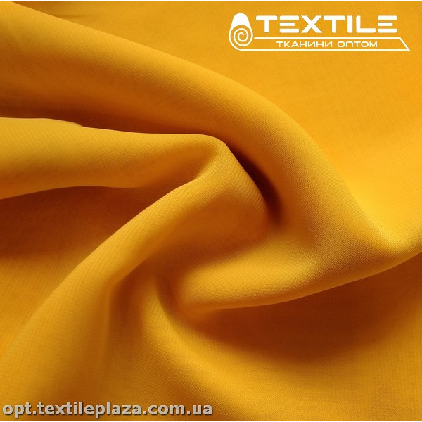 Шифон однотонный 1814C8 тепло-желтый