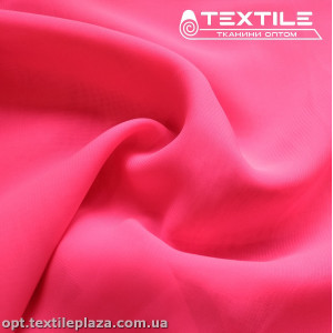 Шифон однотонный 21721C14 неоново-малиновый