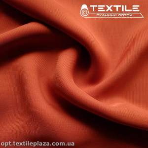 Шифон однотонный 9653C24 ярко-терракотовый