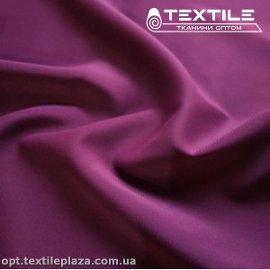 Шифон стрейчевый однотонный 9180C7 темно-лиловый
