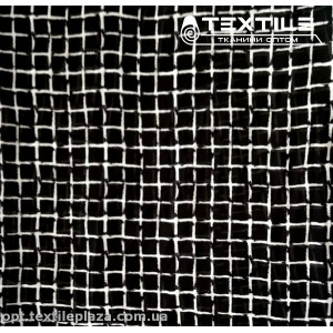 Шифон цветной 3808D3C1 клетка, белый