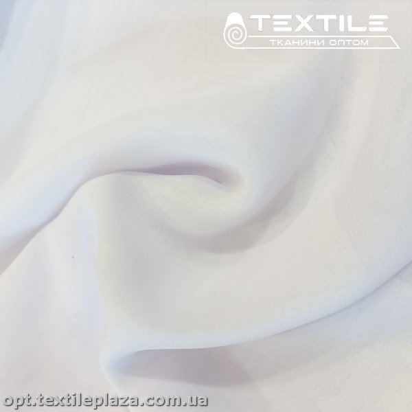 Шифон однотонный 4173C1 белый