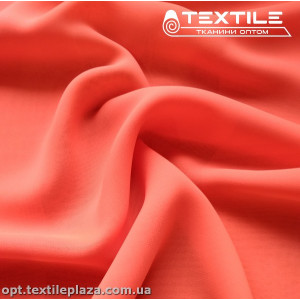 Шифон однотонный 4819C17 розово-оранжевый