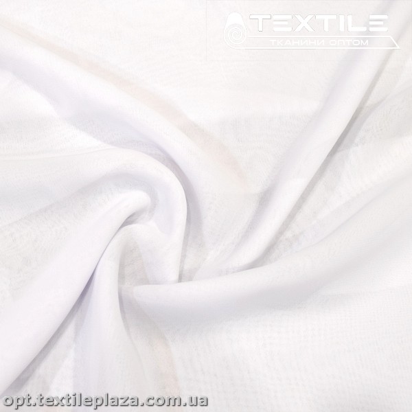 Шифон однотонный 4041C1 белый
