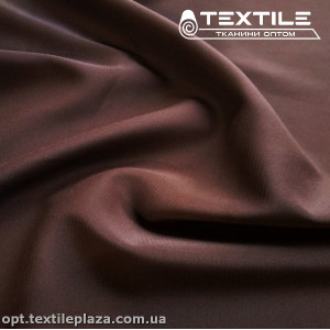 Шифон стрейчевый однотонный 9180C3 коричневый