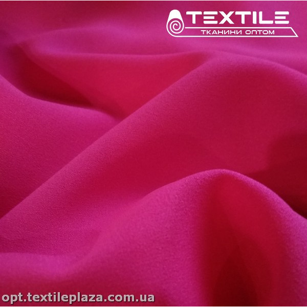 Креп шифон однотонный 2301C19 светлая фуксия