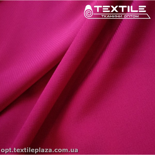 Шифон стрейчевый однотонный 10537C20 малиновый