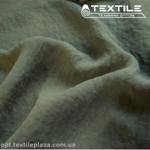 Шифон крэш однотонный 2697C6 Жоржет Peach серый