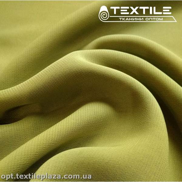 Шифон однотонный 14643C26 светло-оливковый