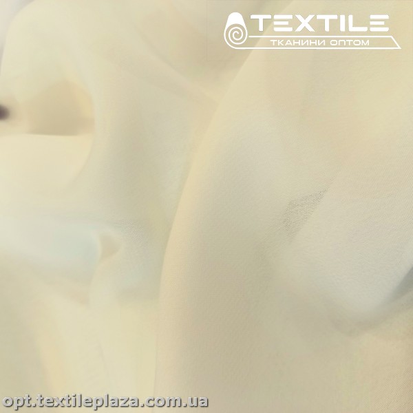 Шифон однотонный 4173C2 молочный
