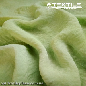 Шифон крэш однотонный 2697C14 Жоржет Peach фисташковый