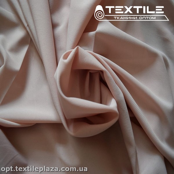 Шифон стрейчевый однотонный 12619C6 пудровый