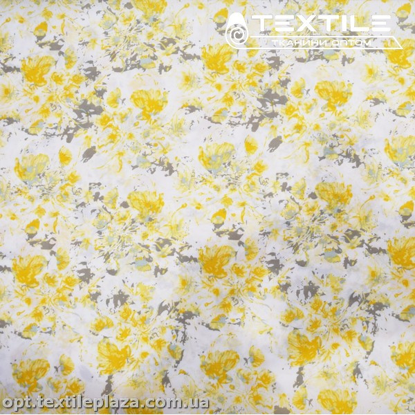 Супер софт цветы 4065D867C1 желтые, молочный