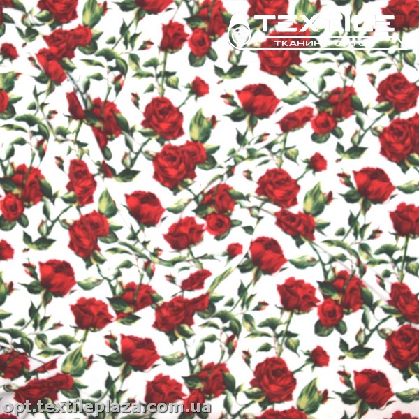 Супер софт цветы 4077D18C1 красные, белый