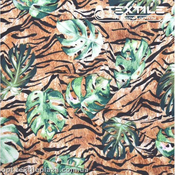 Супер софт листья 4077D2C1 зеленые, светло-коричневый