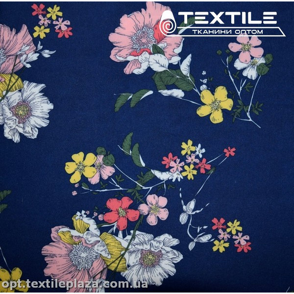 Супер софт цветы 3906D17C3 розовые, темно-синий