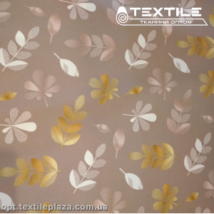 Супер софт листья 3905D12C2 золотистые, серо-бежевый