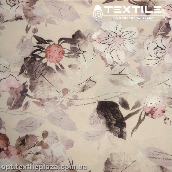 Супер софт цветы 3863D15C1 бежевые, пудровый