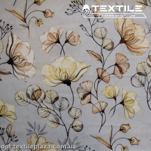 Супер софт цветы 3929D8C3 желтые, серый