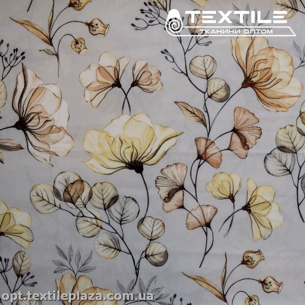 Супер софт цветы 3929D8C3 желтые, серый