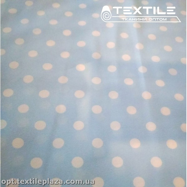 Супер софт горошек 3949D16C24 белый, нежно-голубой