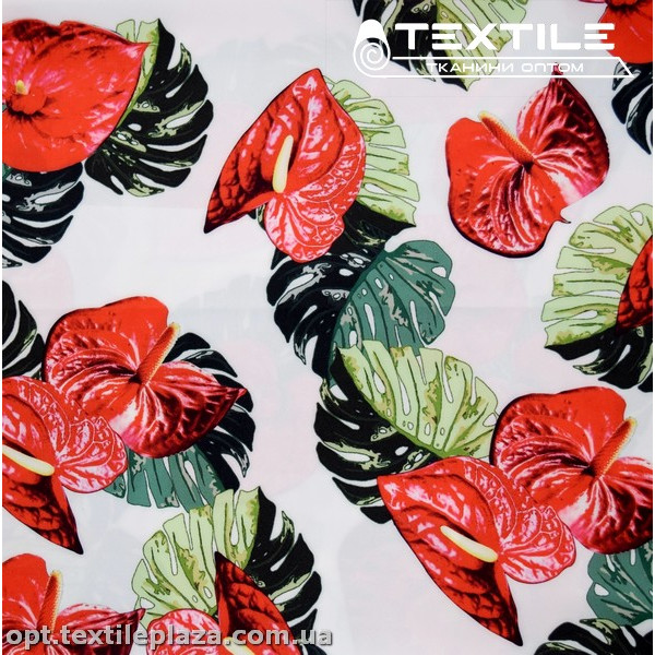 Супер софт цветы 3931D5C1 красные, белый