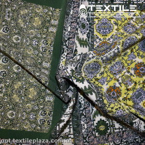 Супер софт абстракция 3800D16C1 лоскуты, салатово-оливковый