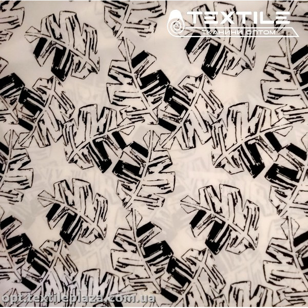 Супер софт листья 3944D8C1 черные, белый