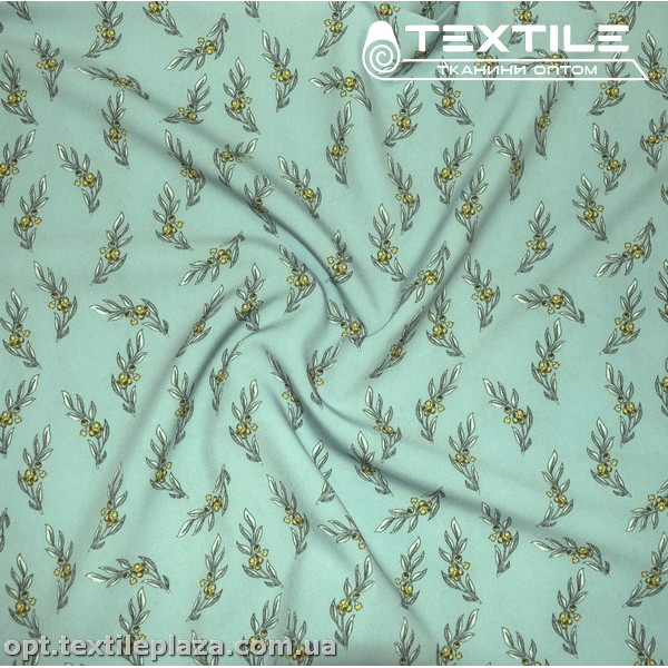 Супер софт листья 3716D12C1 желто-белые, голубой