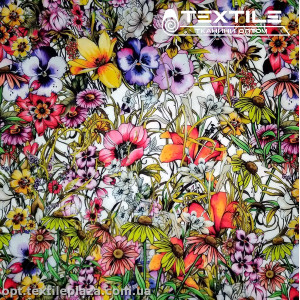 Супер софт цветы 4069D6C1 розово-сиреневые, белый